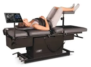 Hill DT computer-controlled spinal decompression table with its touchscreen control console
